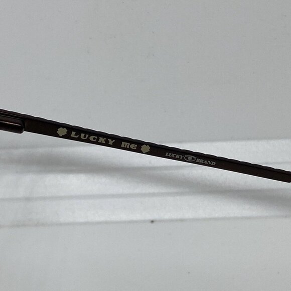 LUCKY BRAND SKIP DAY Brown Rectangular Kids Full Rim Eyeglasses Frames 48-16-135 - Picture 7 of 10